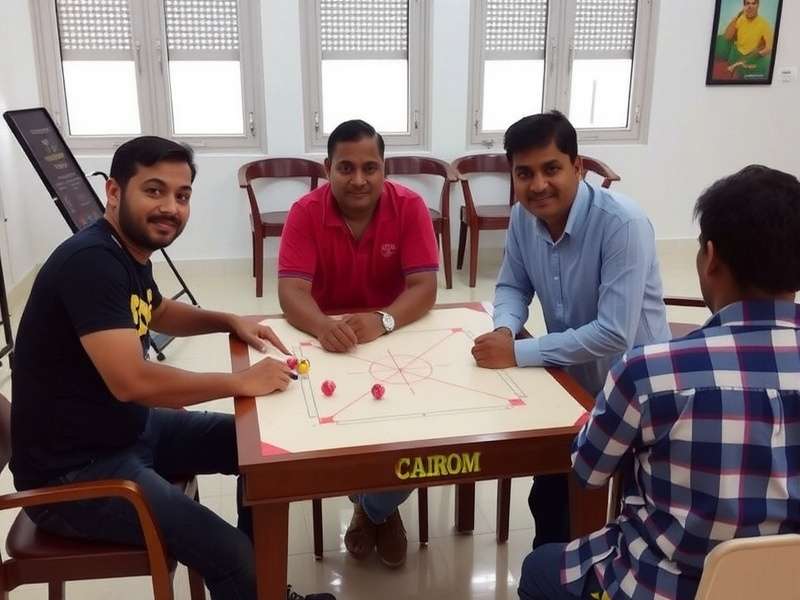 Indian Players Enjoying Carrom Champion S Arena Indian Carrom Champion Players